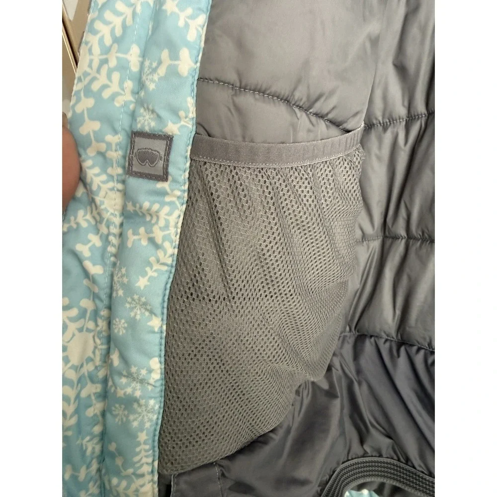 The North Face Jacket Girls Large 14 16 Blue HyVent Removable Hood Parka Coat